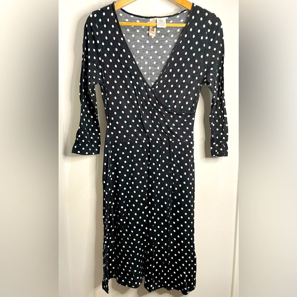 Thin cotton polka dot dress